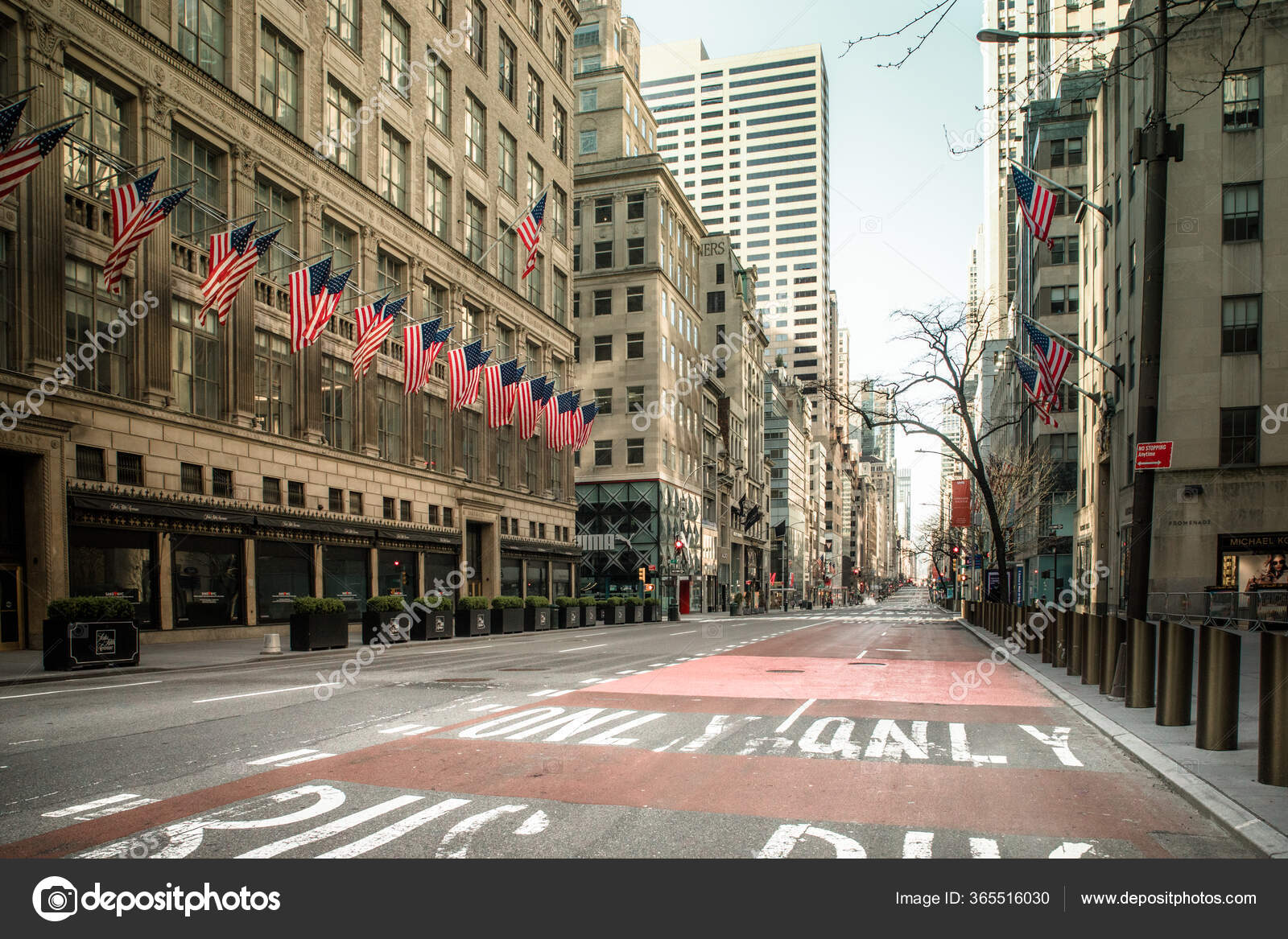 Nova Cidade Iorque Eua Abril 2020 Ruas Vazias Centro Manhattan — Fotografia  de Stock Editorial © littleny #365516030